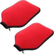 POPETPOP Racket Cover 2 Pack Waterproof Lightweight Shockproof Zipper Case for Paddle Storage