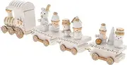Elegant Christmas Wooden Train Decor White Train Ornament for and Girls Festive Christmas Train Toy Random Style