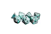 MDG Synthetic Polyhedral Dice Set 16mm (Blue Turquoise)