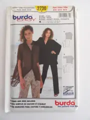 Burda 2730 Misses Blouse & Jacket Very Easy Sewing Pattern UNCUT