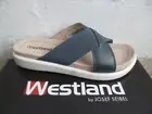 Westland Mules Women's Sandals Slippers Shoes Blue Leather 25405
