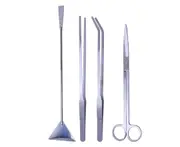 Aquarium Tools Kit Aquatic Plant Tweezers Scissors Spatula Auto Fish Feeder Tank