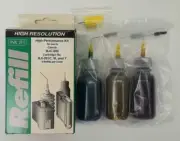 High Resolution Canon BJC-600 Ink Refill Kit for Cartridges BJI-201(C,M,Y)