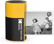 KODAK Memo Shot ERA Kids Instant Camera and Photo Label Printer - Yellow (Camera with 1 Roll One Touch Label Cartridge)