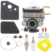 Masnln Carburetor Carb for Troy Bilt TB516EC 516EC 29cc 4 Stroke Edger String Trimmer Engine with 753-05996 Air Filter Kit