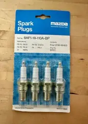 Set Original Mazda Spark Plugs OEM RX-7 8AF1-18-110A-BP New Old Stock B7ET
