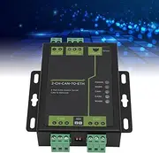 SustVita Industrial Grade CAN Ethernet Converter, 2 Port CAN to Ethernet Server with 2 CH CAN RS485 Double Socket for Reliable Data Transmission
