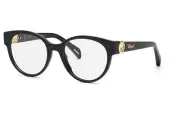 Chopard Demo Oval Ladies Eyeglasses VCH350S 0700 53 Black Optical Frame
