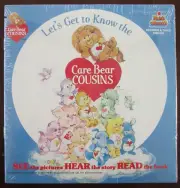 Lets Get To Know The Care Bear Cousins Book & 7" Record(s) Bears NEW SEALED 1985
