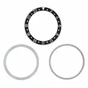 Rotating Steel Bezel, Insert, Retaining Ring For Rolex GMT 1670 1675 16758 Black