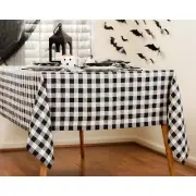 Solino Home 100% Pure Linen Tablecloth Morgan Check for Spring & Easter