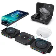 Travel Charger for Samsung Multi Devices, 3 in 1 Wireless Charger for Samsung