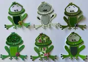 SMILING FROG “PRE-MADE” Die-Cut Embellishment(2-1/2"x2-3/4”) Hopping•Garden•Jump