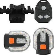 Waterproof Bike Light - Remote Control Light, Bike Signal Lights | Scooter Turn Signal Lights with Horn, USB Charging Left Right Taillight for Messengers Night Commuting Trail Urban Riding Body