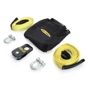 Smittybilt 2729 ATV Winch Accessory Kit Snatch Block Shackles Straps Pair