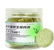 Cat Grass Biscuits,Edible Dried Chew Toy Food Snacks for Kitten - Chewable Cat Hairball Treats for Indoor Pets Kittens of Any Age