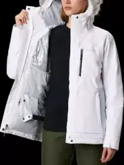 Columbia Ava Alpine Insulated Jacket for Ladies - White/Cirrus Grey - 3X $290