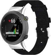 Compatible with Garmin Forerunner 45, Forerunner 45s Watch Bands Women Men, Nylon Replacement Band Accessory Straps Wristbands Bracelet Fit for Garmin Swim 2, Forerunner 45, Forerunner 45s