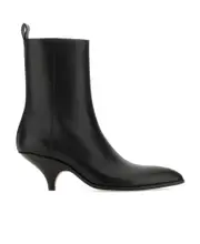Bally Side Zipped Pointed Toe Boots 36,37.5,37 Black