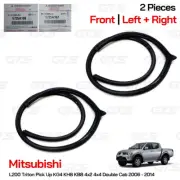 For Mitsubishi L200 Triton 2006 14 Front L+R Door Rubber Weatherstrip Seal