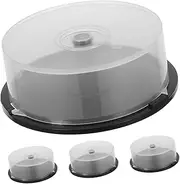 Cd Rack 25 Disc Capacity Storage Bin Stackable Plastic Storage Box Dvd Organizer for Home