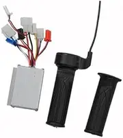Vuzmode Ebike Brush Controller Throttle Non Slip Grip Set, for Electric Scooter Bike Heat Dissipation Circuit Board,Easy Installation Scooters Spare Parts(36V 1000W) E-Scooter Brushless Controller