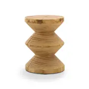 Navi Zig Zag Natural Stump Stool