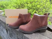 NEW Womens Brown Merrell Chateau III Pull WP Boots, 9