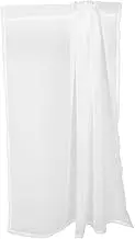 Alipis Linen Sheer Curtains White Short Drape for Kitchen Windows Bathroom Window Drape Short