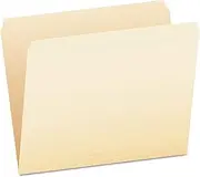Pendaflex Essentials File Folders, Letter Size, Straight Cut, Manila, Filing Folder, Box of 100