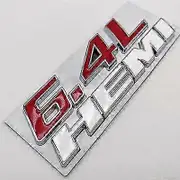 6.4l Hemi Metal Badge Emblem Stickers Rear Trunk Decal For Dodge Charge Challenger Ram Jcuv Caravan Durango Srt Accessories-bbcd C
