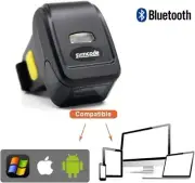 Mini Bluetooth Wireless Ring Barcode Scanner 1D Bluetooth&2.4GHz Wireless&Wired