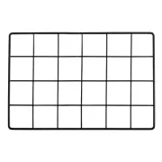 12x8" Wire Grid Panel, 1 Pcs Iron Decorative Wall Grid, Black