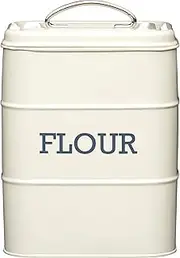 Kitchen Craft LNFLOURCRE Food Storage Container, Cream, LNFLOURCRE