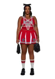 [Trickz N' Treatz] Plus Satan's Cheerleader Costume Set
