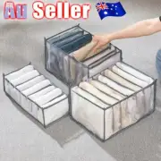 7/9 Grids Mesh Storage Bag Clothes Jeans Pants Drawer Organizer Boxes FoldabGY