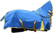 Horse Care Sheet Horse Rain Sheet Horse Clothing with No Filling Horse Blanket Horse Clothes, Blue M