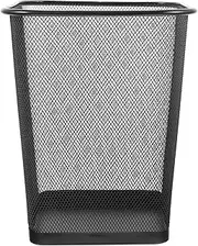 Black Mesh Metal Trash Can Square Mesh Wire Wastebasket Vintage Garbage Bin Reusable Bedroom Rubbish Can for Kitchen Farmhouse Home Office/727