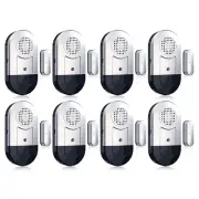 Window Door Alarms Home Kids Safety Wireless 120 Loud dB Alarm Sensors with Batt