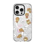iPhone 16 Pro Clear Case MagSafe Compatible Bunny-Bear Mix