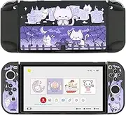 GeekShare Protective Case Slim Cover Case Compatible with Nintendo Switch and Joy Con - Shock-Absorption and Anti-Scratch -- Spooky Cat