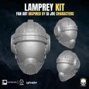 Cobra Lamprey Elite Eel v1 custom head for GI Joe action figures