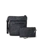 Baggallini womens Pocket With Rfid Crossbody Bags Midnight Blossom One Size US