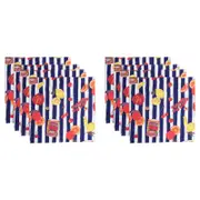 8pc Porto Valentina Cotton Table Napkins Square 45cm