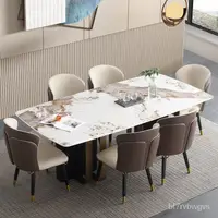 在飛比找蝦皮商城精選優惠-岩板餐桌 折疊餐桌 折疊桌 伸縮餐桌 客廳桌子 客廳桌 餐桌