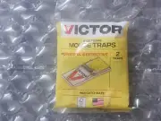 Victor Wide Plastic Pedal Mouse Traps, Powerful & Effective, 2 Traps Included