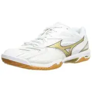 MIZUNO Badminton Shoes WAVE FANG PRO White Gold 71GA2100 US5.5(23.5cm)