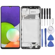 Incell Lcd Screen compatible Samsung Galaxy A22 4g Digitizer Full Assembly With Frame (black)