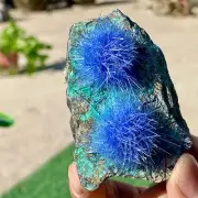 98G Indian dandelion zeolite Quartz Crystal Cluster Mineral Specimen