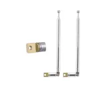 2PCS FM Telescopic Antenna DAB Radio Antenna 7 Sections FM Portable Radio Ant...